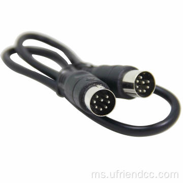 Penyambung kabel video audio kabel mini din